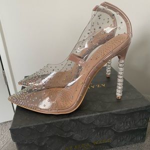 Clear Sparkly Heels